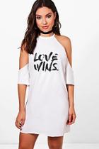 Boohoo Charity Love Wins Could Shoulder Dress