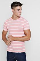 Boohoo Muscle Fit Knitted Stripe Tee