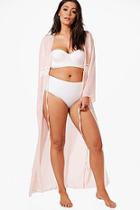 Boohoo Plus Casey Maxi Trim Detail Beach Cover Up