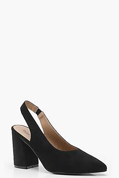 Boohoo Anna Sling Back Pointed Heels
