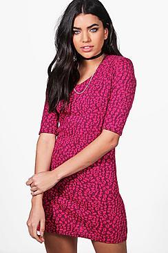 Boohoo Stassy Cap Sleeve Shift Dress