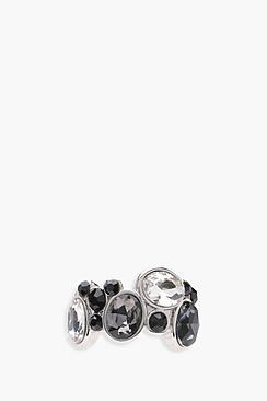 Boohoo Katie Monochrome Gem Statement Ring