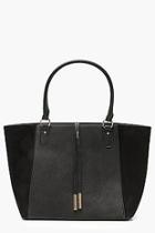 Boohoo Suedette Wings Structured Tote