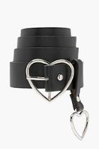 Boohoo Grace Heart Buckle And Charm Detail Belt