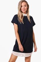 Boohoo Isobel Shirt Collar Tailored Dress