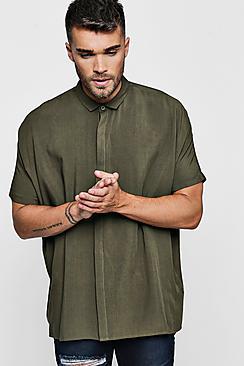 Boohoo Drop Shoulder Oversized Shirt