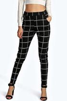 Boohoo Leah Ponte Pocket Detail Printed Trousers