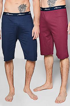 Boohoo 2 Pack Jersey Man Pyjama Shorts