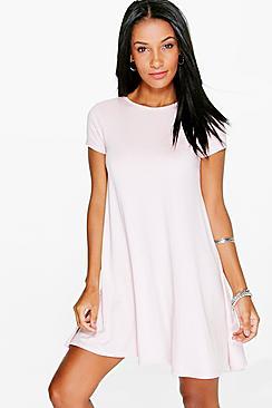 Boohoo Natalli Cap Sleeve Shift Dress