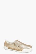 Boohoo Violet Espadrille Zip Trim Skater