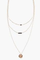 Boohoo Taylor Coin Layered Skinny Necklace