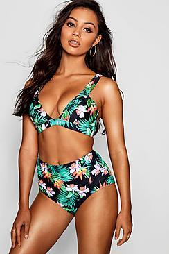 Boohoo Mexico Fuller Bust Strap Triangle Bikini Top