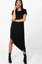 Boohoo Asymmetric T-shirt Midi Dress