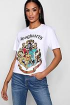 Boohoo Felicity Hogwarts Foil Print T-shirt