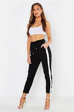Boohoo Contrast Panel Tailored Joggers