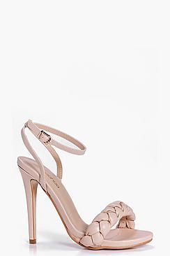 Boohoo Betsy Plait Front Two Part Sandal