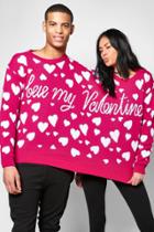 Boohoo Jasmine Bae My Valentine Twin Jumper Multi