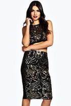 Boohoo Shari Embellished Bodycon Co-ord Set