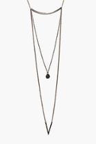 Boohoo Lacey Choker And Skinny Layered Necklace Set