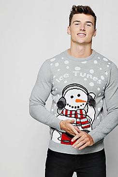 Boohoo Ice Tunes Christmas Jumper