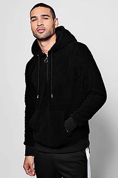 Boohoo Borg Over The Head Hoodie