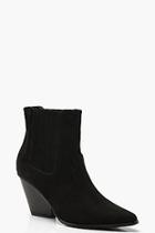 Boohoo Western Style Ankle Boots