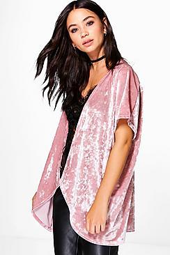 Boohoo Niamh Velvet Kimono