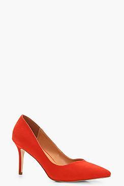 Boohoo Isabella Pointed Toe V Cut Low Heel