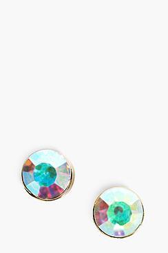 Boohoo Laura Holographic Stone Earrings