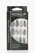Boohoo Marble Mayhem Stiletto False Nails