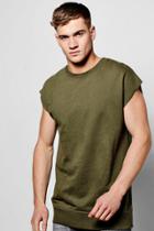 Boohoo Sleeveless Tank Sweater Khaki