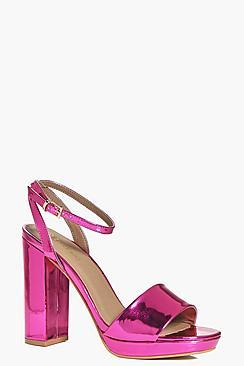 Boohoo Daria Two Part Platform Sandal