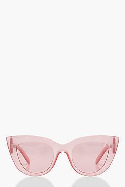 Boohoo Lucy Pink Cat Eye Sunglasses
