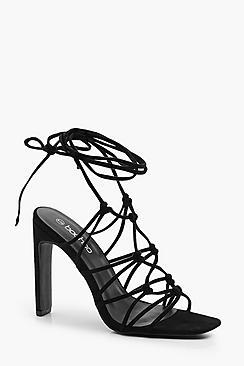 Boohoo Caged Front Flat Heel Sandals