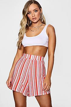 Boohoo Sasha Stripe Flippy Shorts