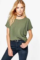 Boohoo Darcy Fine Knit T-shirt