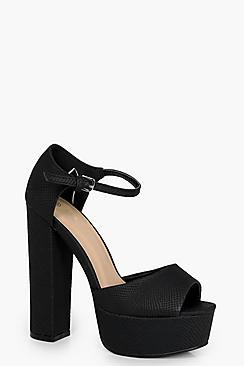 Boohoo Hollie Sky Skraper Platform Two Part