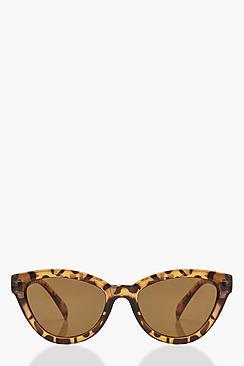 Boohoo Tortoiseshell Chunky Oversized Sunglasses