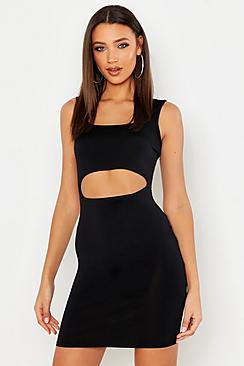 Boohoo Tall Cut Out Detail Bodycon Mini Dress