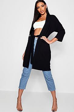Boohoo Oversized Midi Pocket Kimono