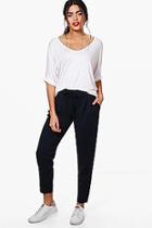 Boohoo Tia Tie Waist Trouser