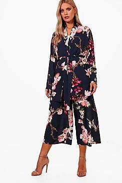 Boohoo Plus Holly Oriental Blazer