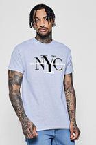 Boohoo Nyc Flock Print T-shirt