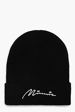 Boohoo Disney Minnie Script Beanie