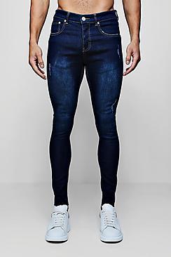 Boohoo Super Skinny Jeans And Let Down Hem