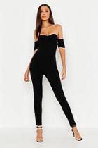 Boohoo Tall Off The Shoulder Jumpsuit