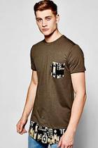 Boohoo Longline Aztec Print T Shirt