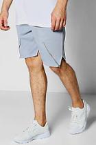 Boohoo Jersey Shorts With Zip Box Hem