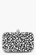 Boohoo All Over Embellished Box Clutch