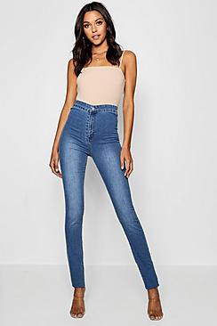 Boohoo Tall 40 Leg High Waisted Jeans